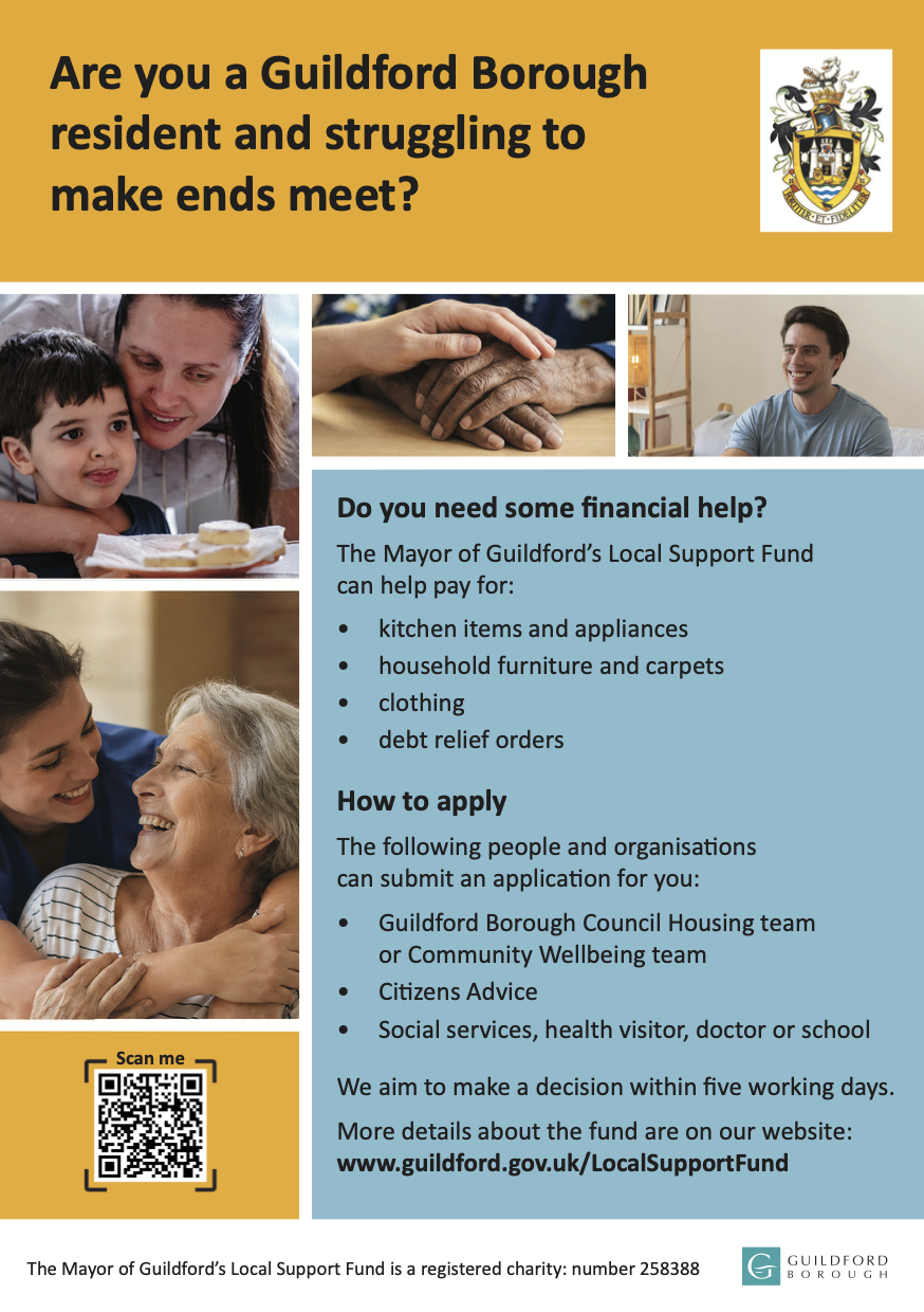 Mayor of Guildford Local Support Fund flier final